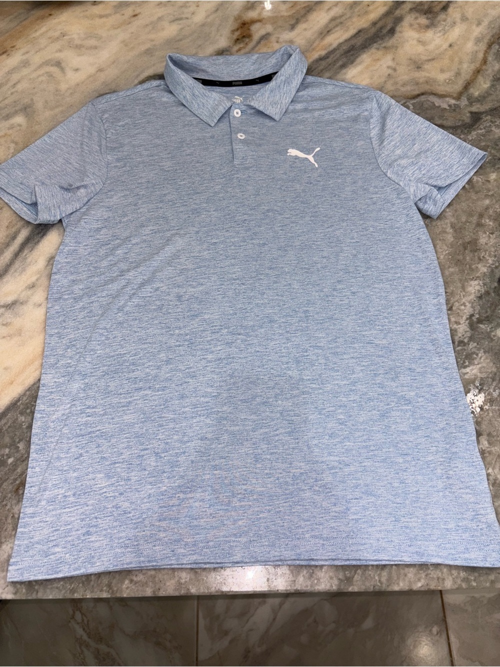 Puma Men’s Heather Sky Blue Polo